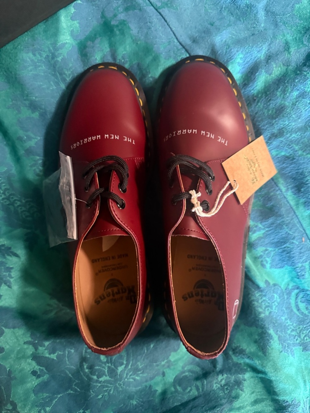 Dr. Martens 1461 x Undercover Oxfords Cherry Red with Yellow Stitching NIB - Picture 2 of 13